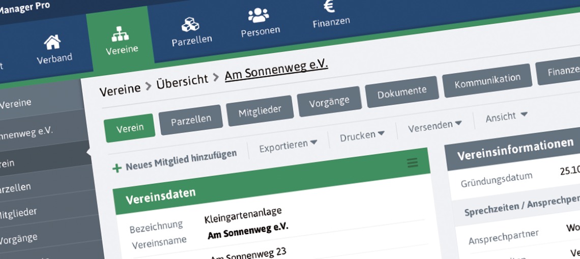 Gartenbund Manager Pro